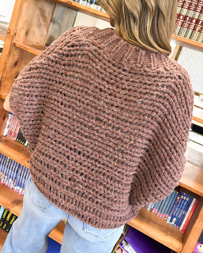Winds Of Change Cable Knit Dolman Cardigan