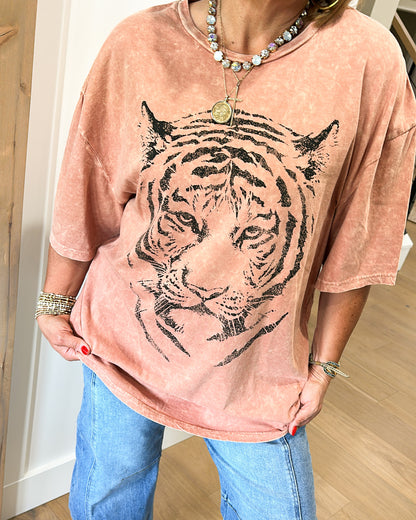 Tiger Face Graphic Tee