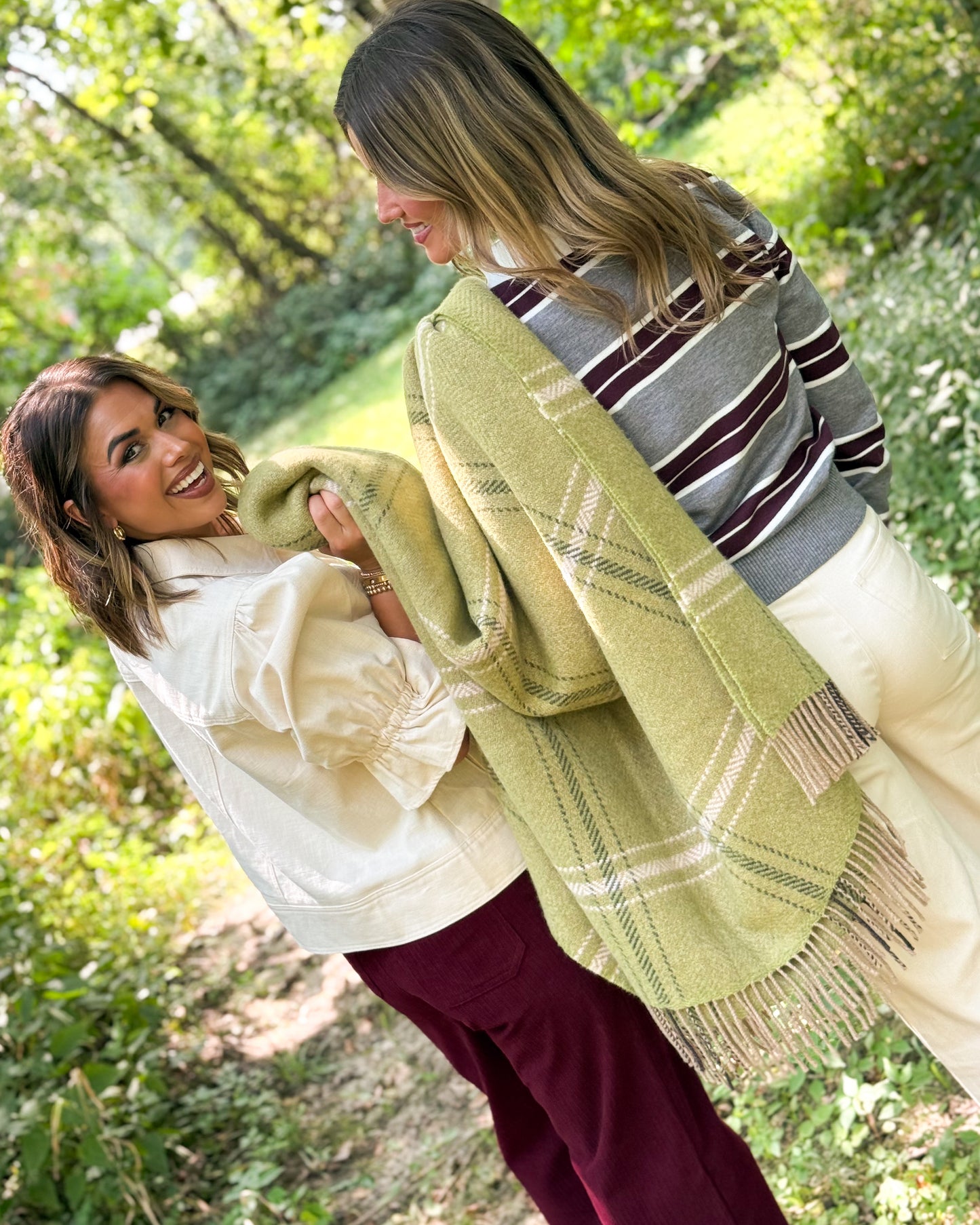 Prep Talk Striped Polo Sweater