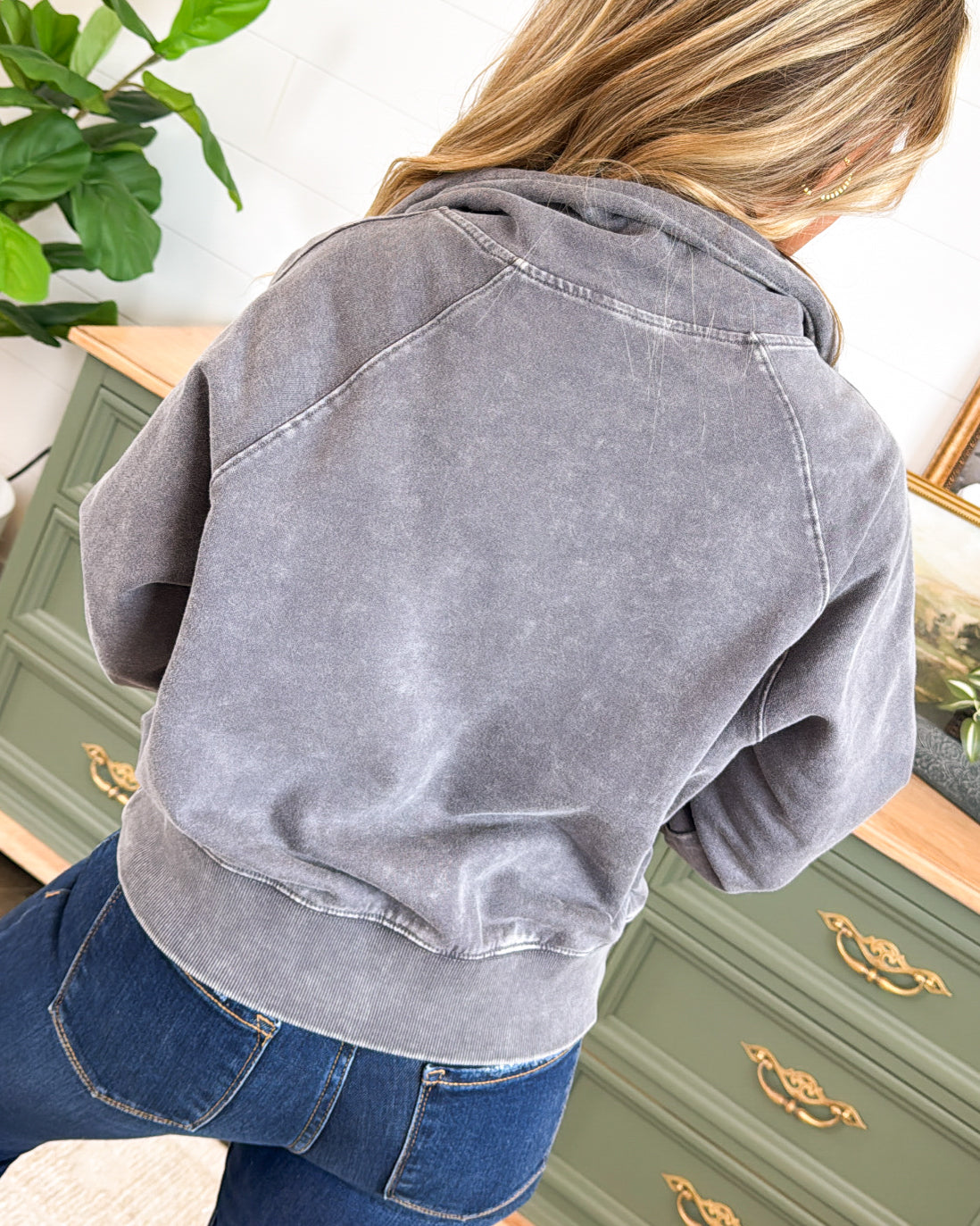 Cabin Cozy Washed Quarter Zip Pullover