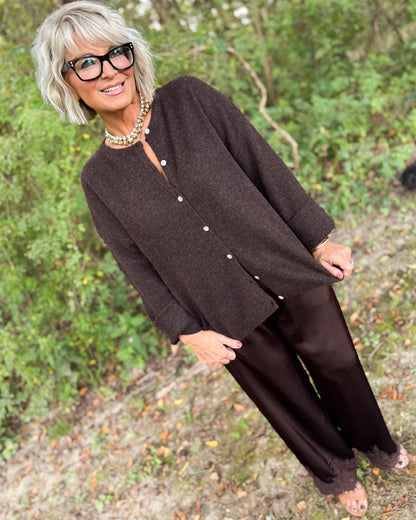 Marcella Dolman Sleeve Sweater Cardigan