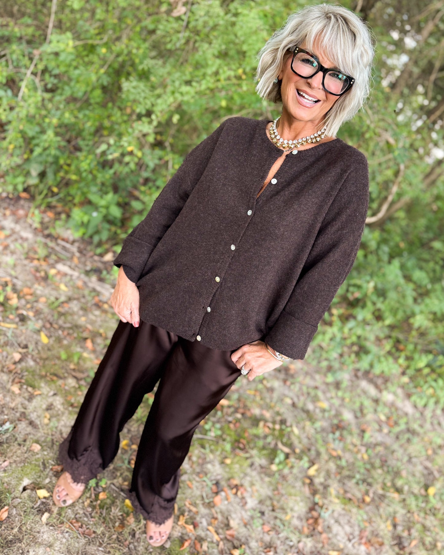 Marcella Dolman Sleeve Sweater Cardigan