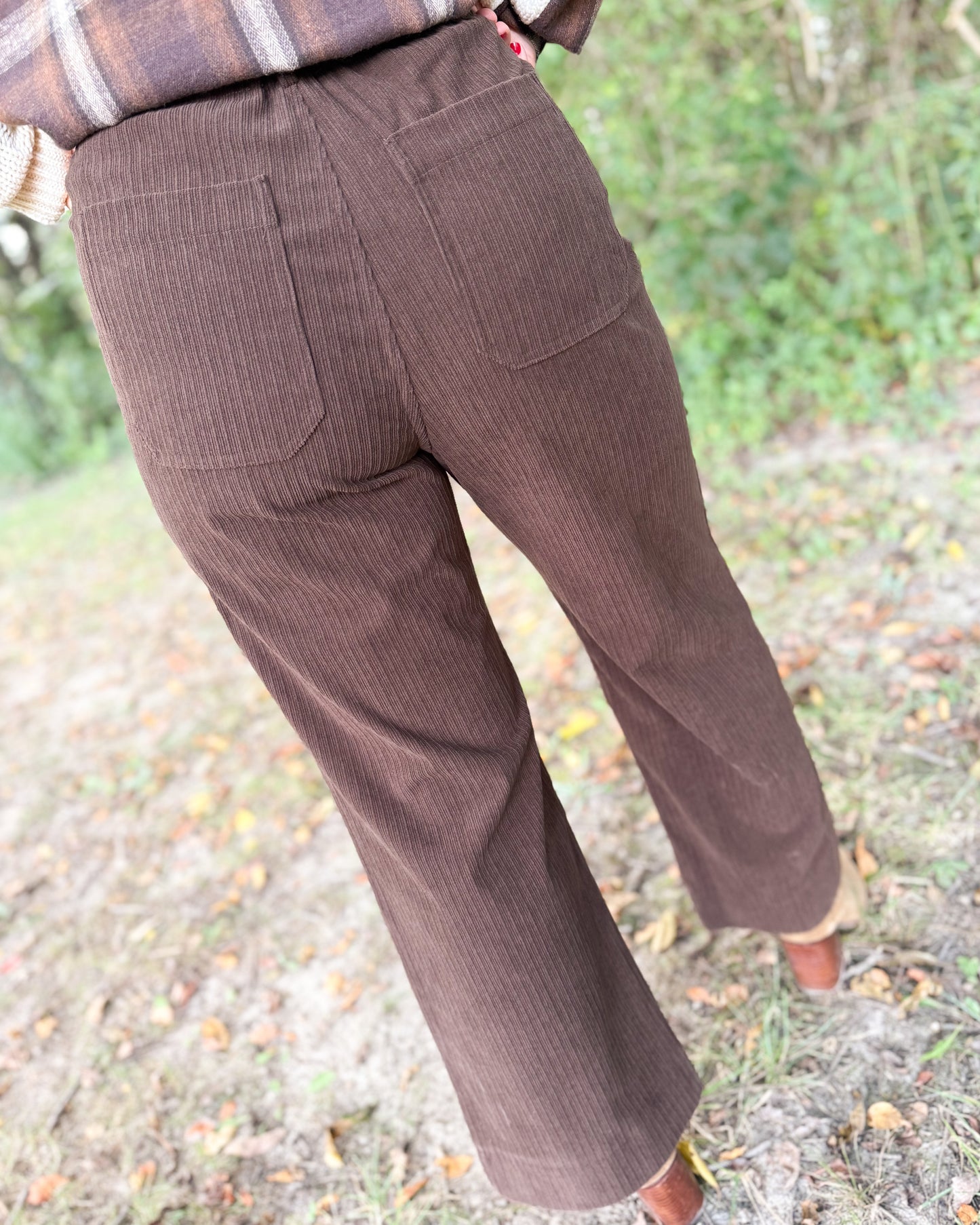 Santa Fe Corduroy Crop Wide Leg Pants