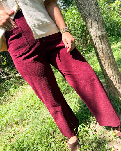 Santa Fe Corduroy Crop Wide Leg Pants