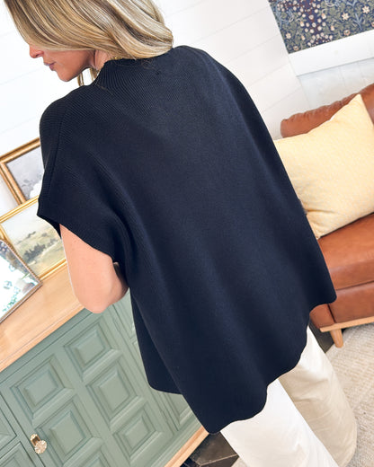 October Sky Rib Knit Dolman Sweater