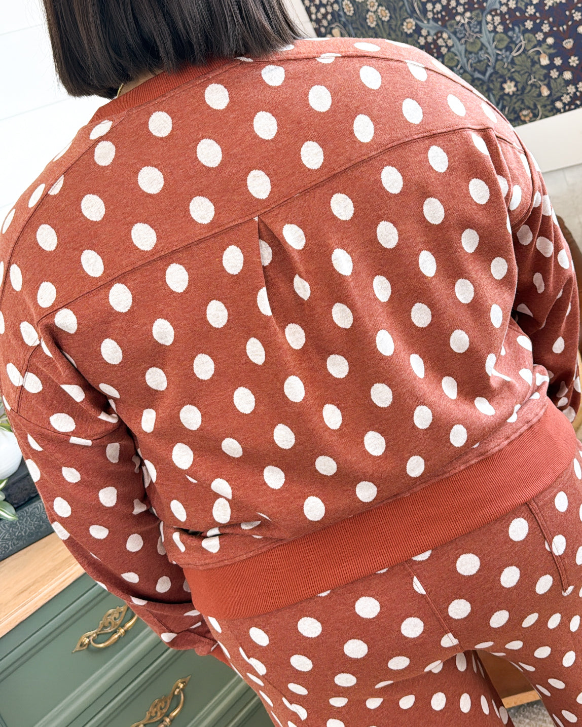 On The Spot Polka Dot Top + Pants Set