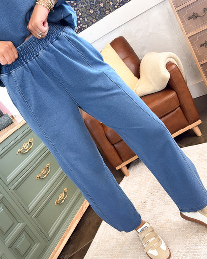 Courtside Club Washed Pullover + Pants Set