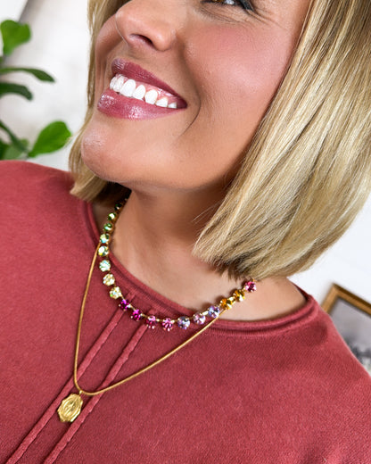 Kaleidoscope Dreams Rhinestone Necklace