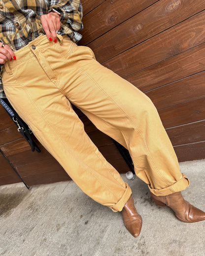 Olivia High Rise Elastic Waist Barrel Pants