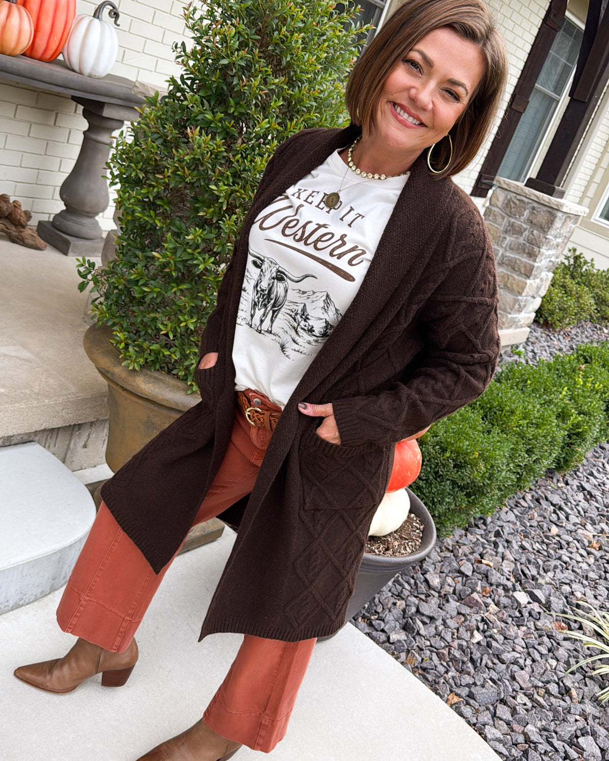 Maybelline Mixed Knit Longline Sweater Cardigan