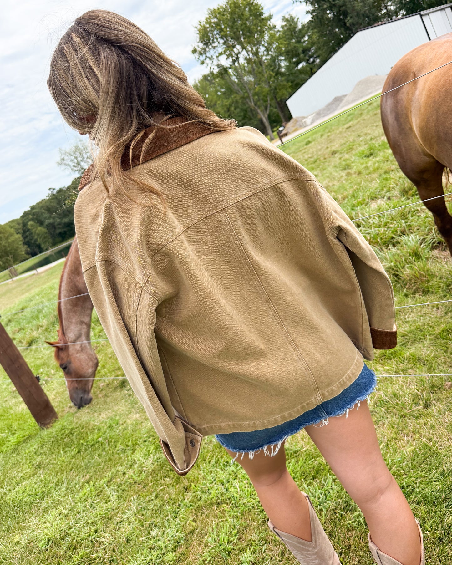 Countryside Crush Corduroy Contrast Barn Jacket