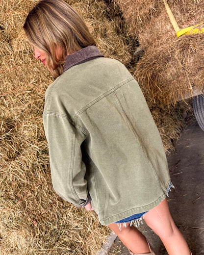 Countryside Crush Corduroy Contrast Barn Jacket