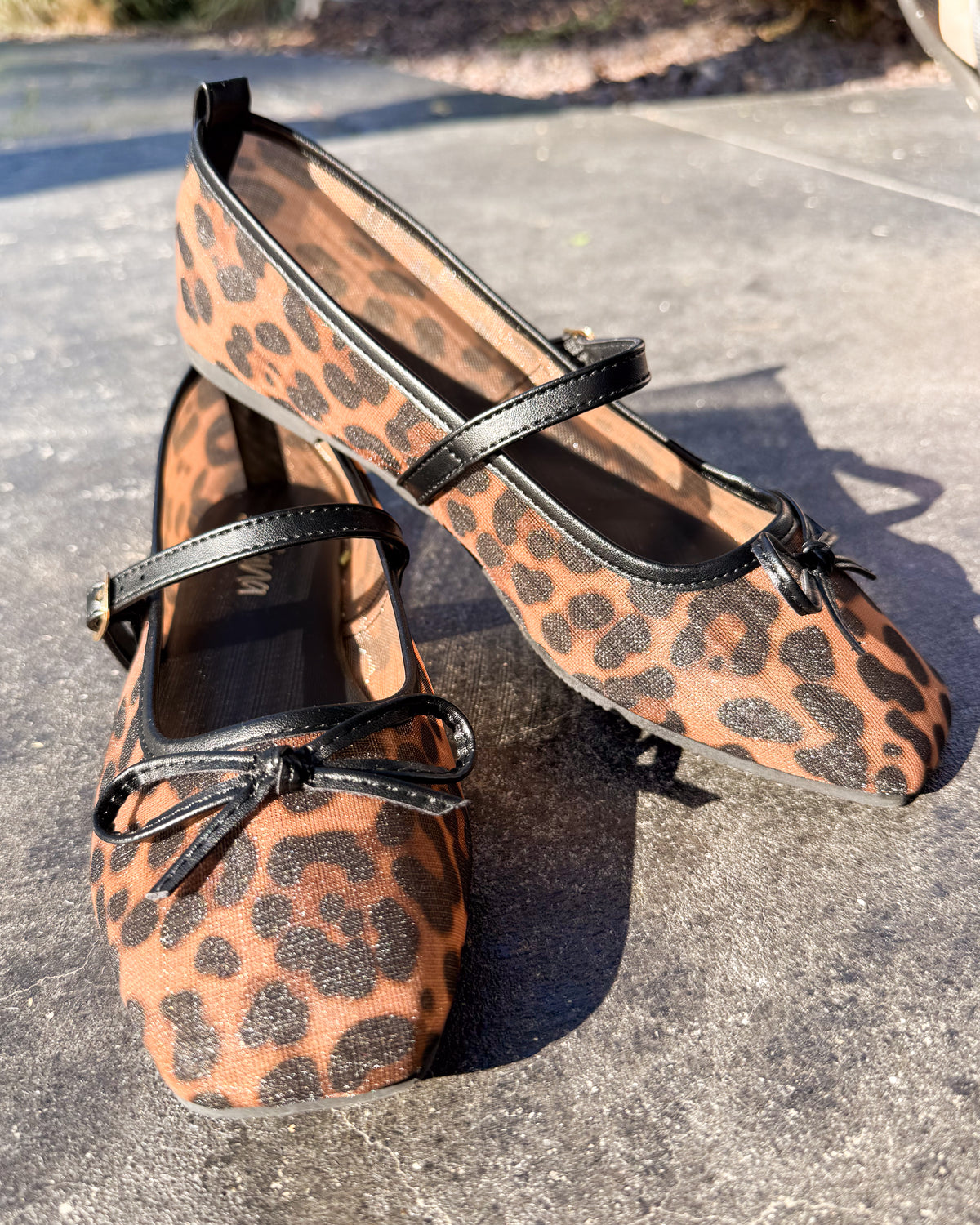 Lavene Mesh Mary Jane Flats