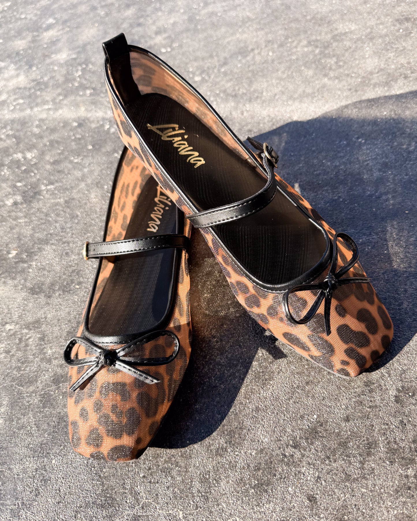 Lavene Mesh Mary Jane Flats