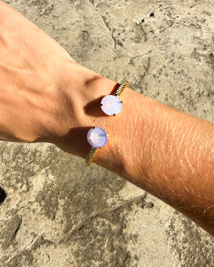 Charlotte Round Cut Cuff Bracelet