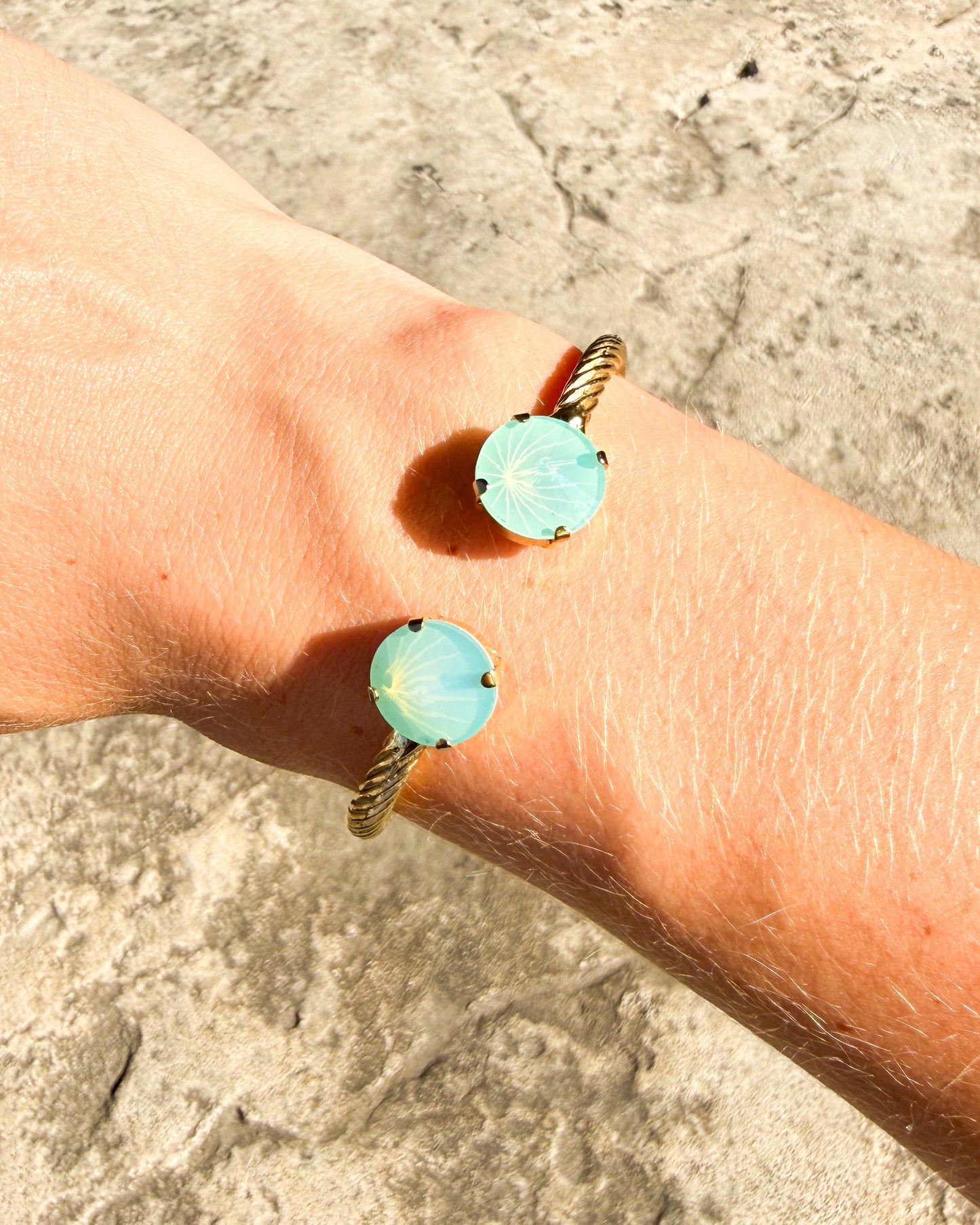 Charlotte Round Cut Cuff Bracelet