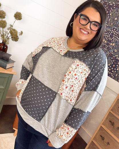 Pieced With Love Patchwork Exposed Seam Top