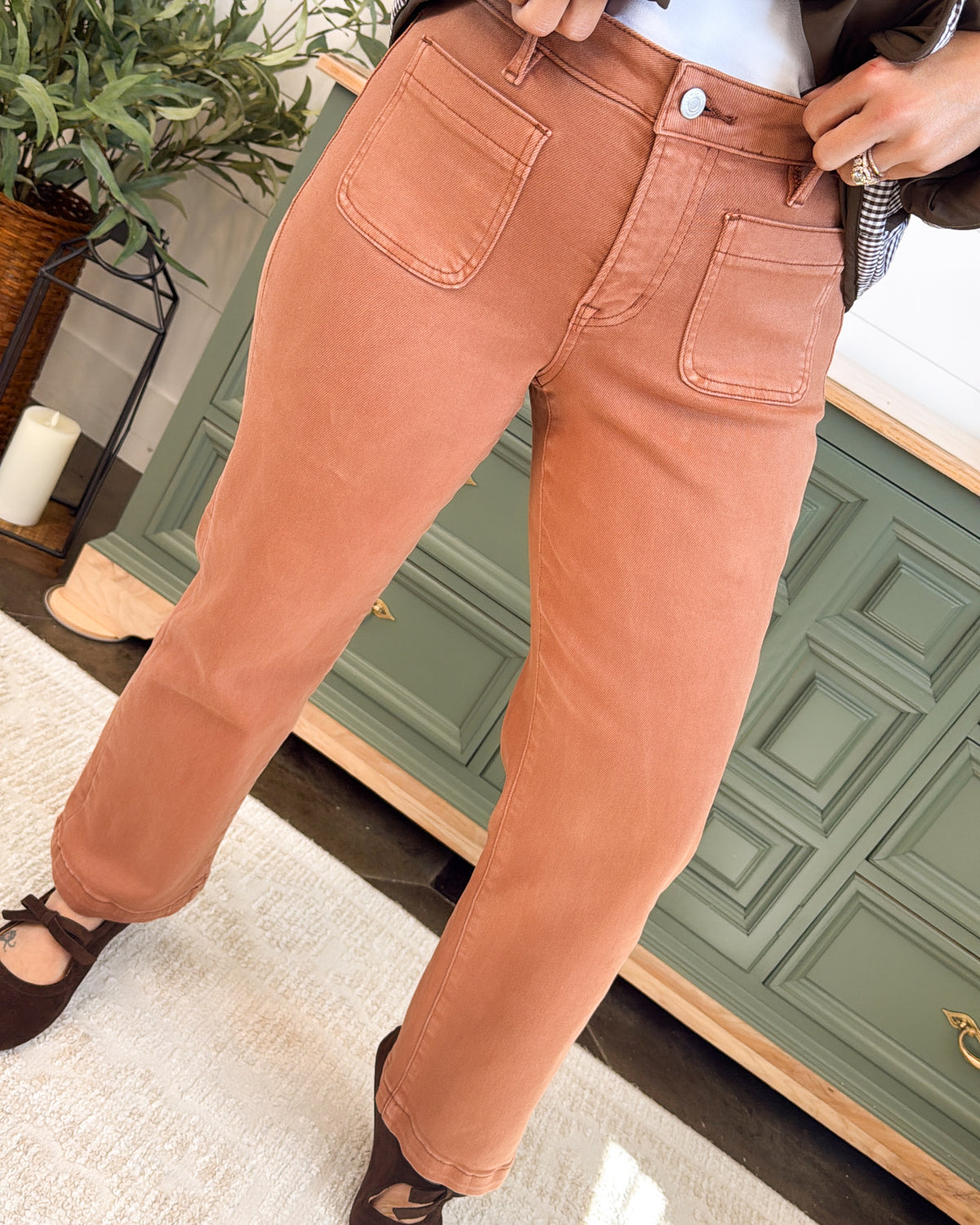 Mica Denim | Sienna High Rise Crop Wide Leg Jeans