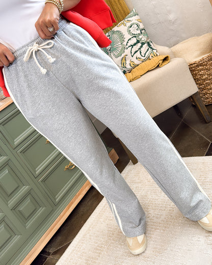 Keep The Pace Side Striped Drawstring Pants