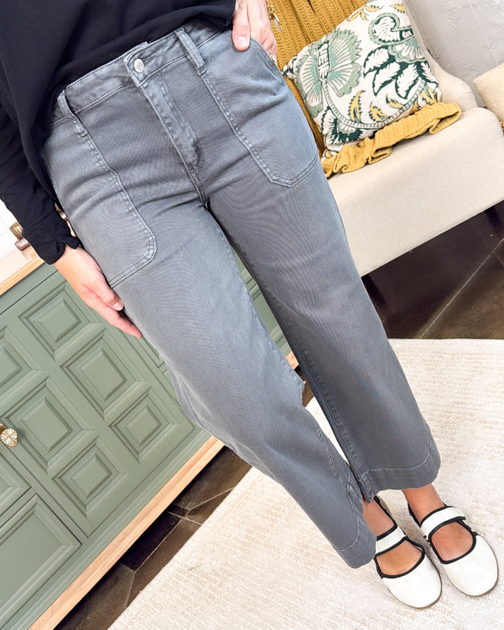 Zenana Denim | Shannon Mid Rise Crop Wide Leg Jeans