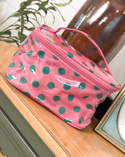 Pretty In Polka Dots Makeup Bag