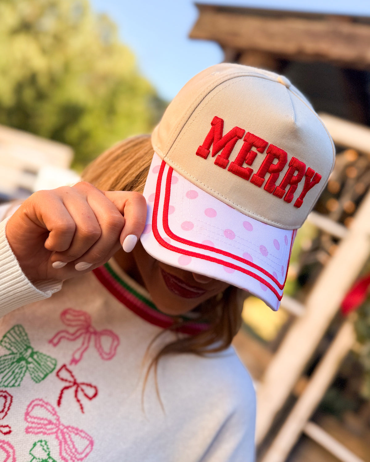 Merry Embroidered Cap