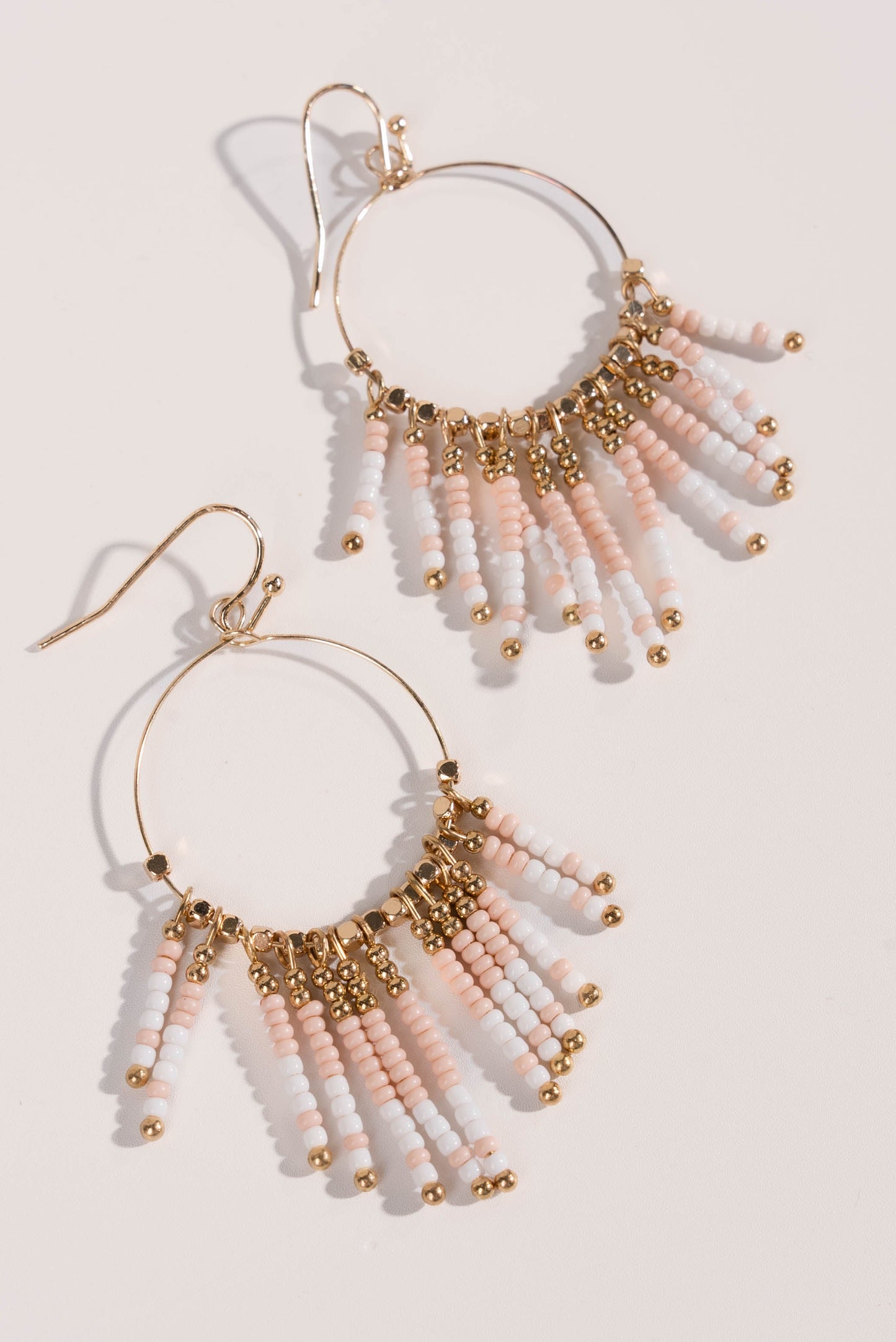 Mixed Bead Dangle Earrings