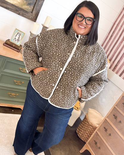 Countryside Ditsy Floral Quilted Jacket