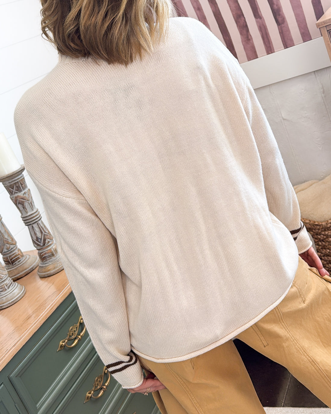 Wild Game Pheasant Knit Mock Neck Sweater