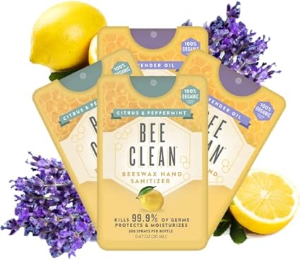 Organic Beeswax Hand Sanitizer - 4 PK