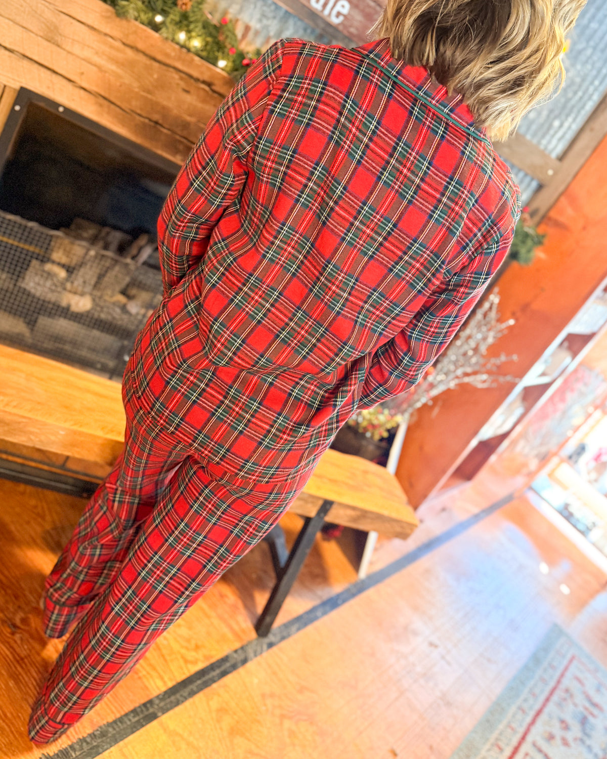 Christmas Morning Plaid Flannel Pajama Set