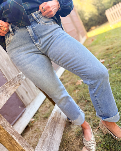 Lonnie High Rise Kick Flare Jeans