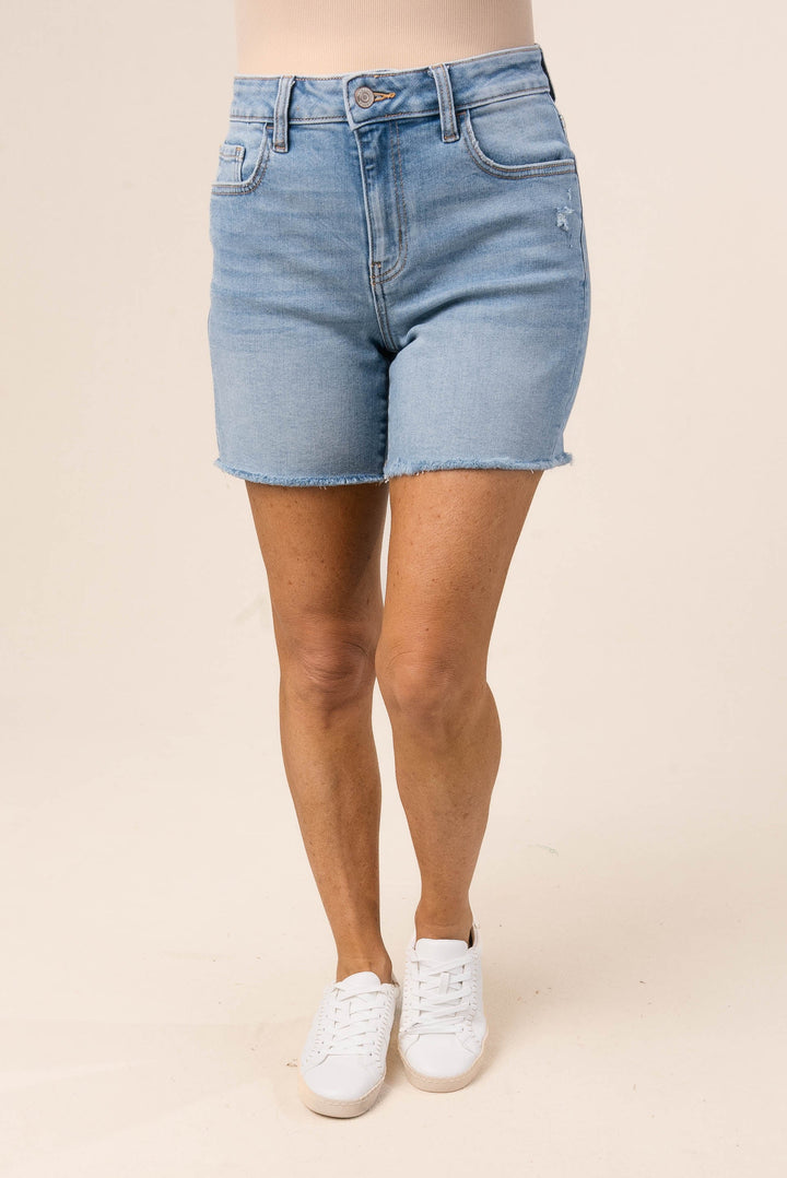 Zenana Mid Rise Denim Shorts *Final Sale*