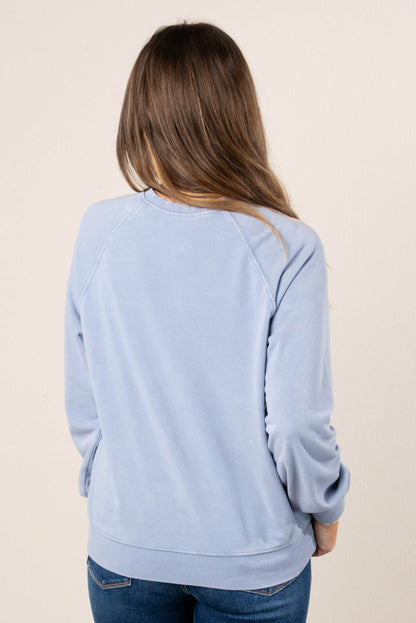 Washed Raglan Sweatshirt