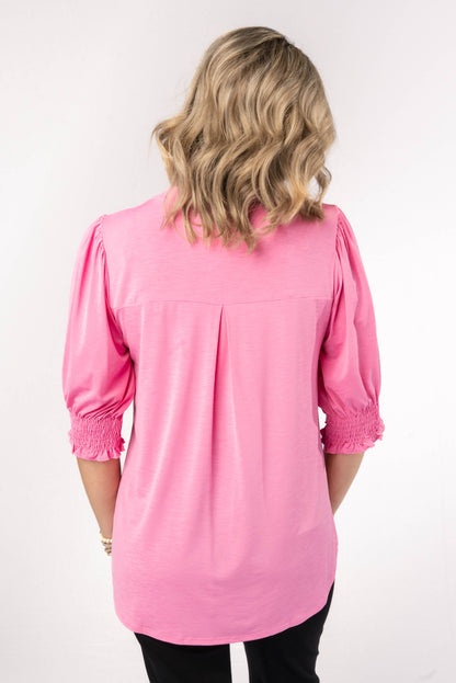 Liz Smocked Sleeve Top *Final Sale*