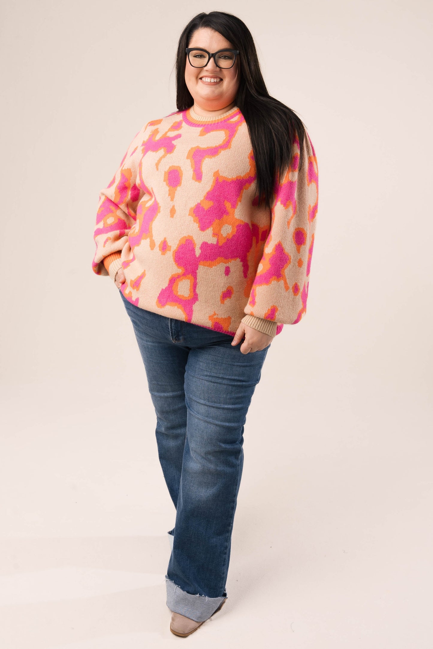 Leopard Puff Sleeve Sweater *Final Sale*
