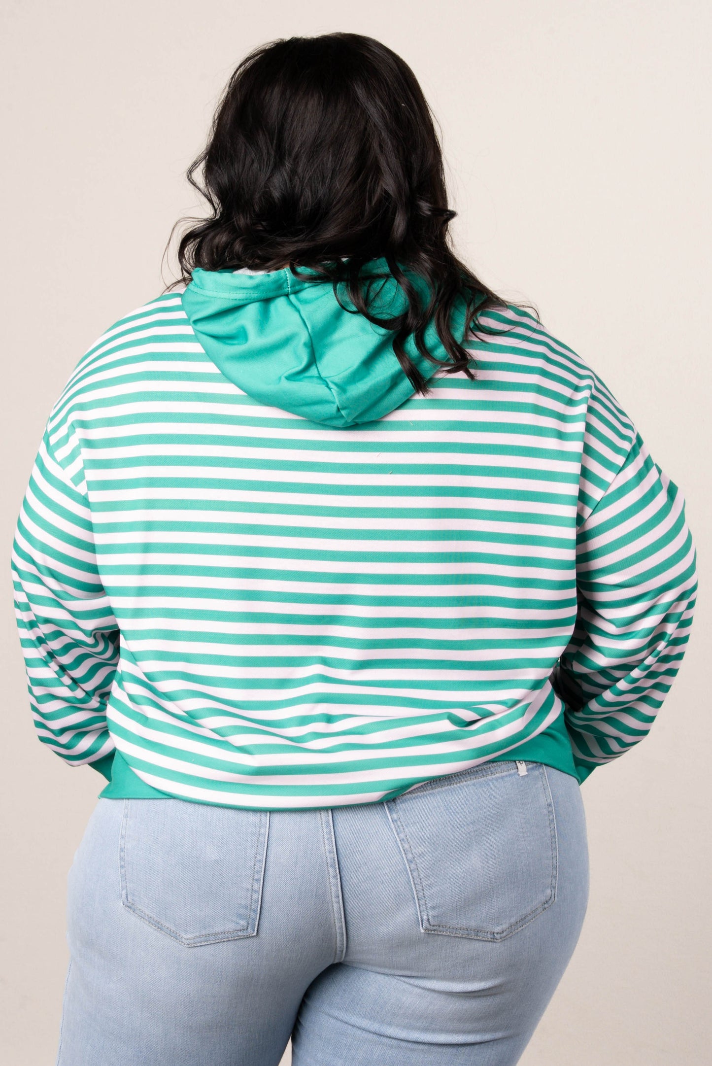 GF Exclusive Georgia Mae Striped Hooded Pullover
