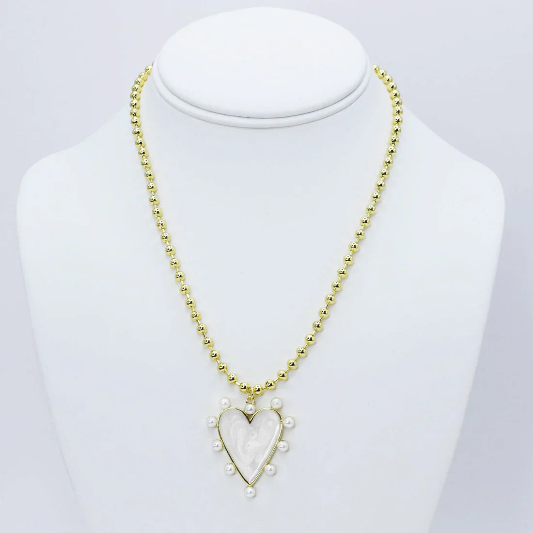Treasure Jewels | Heart Of Pearls Necklace