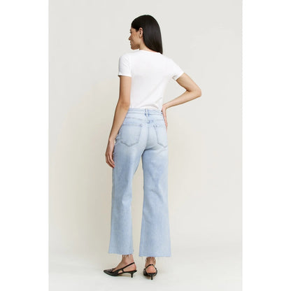 Mica Super High Wide Leg W/Raw Hem