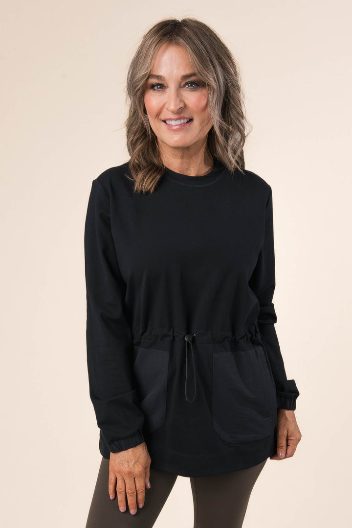 Brushed Bungee Waist Pullover *Final Sale*