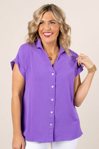 Crinkle Knit Hi-Lo Shirt