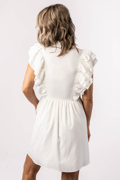 Ruffled Button Up Dress
