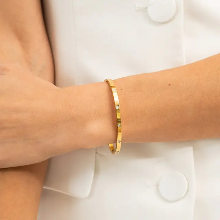 CZ Bangle Bracelet