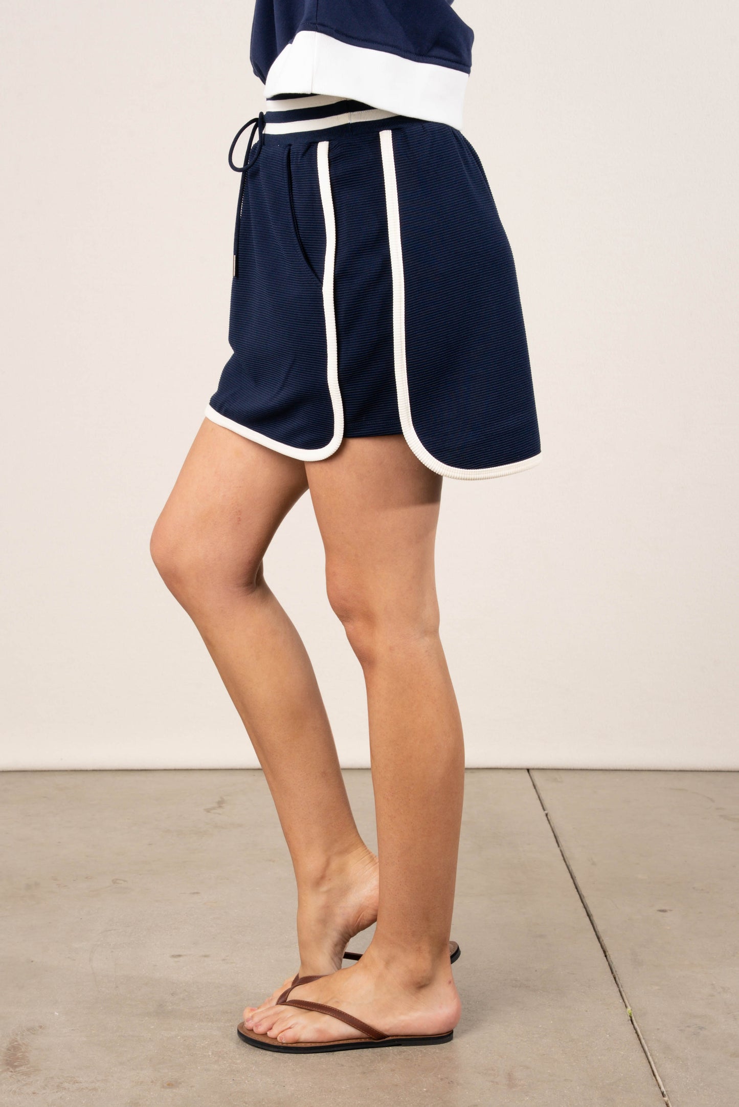 Ribbed Contrast Trim Sport Skirt *Final Sale*