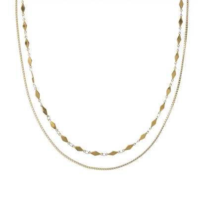 Box Chain Layered Necklace