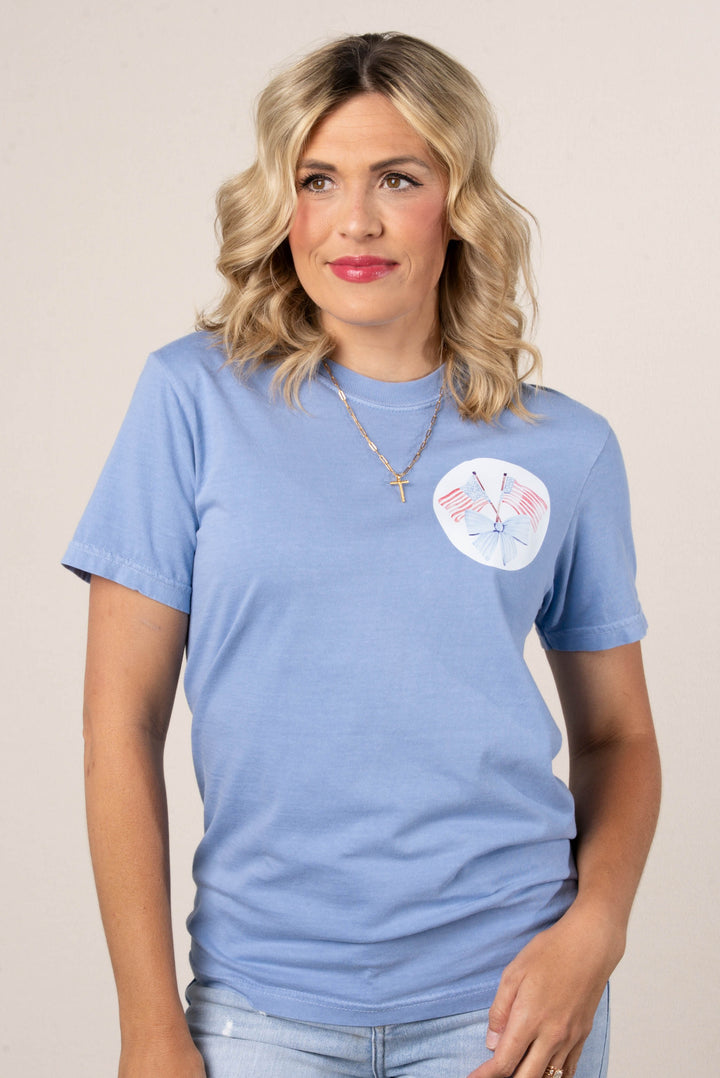 Loves Jesus + America Too Graphic Tee