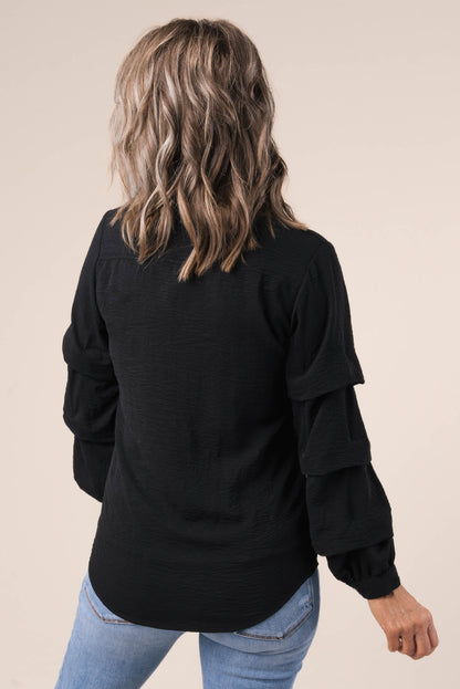 Tiered Sleeve Blouse