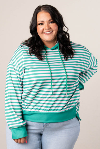 GF Exclusive Georgia Mae Striped Hooded Pullover