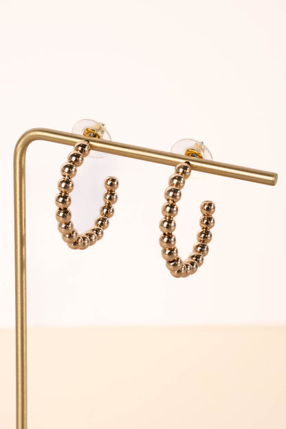 Small Metal Ball Hoops