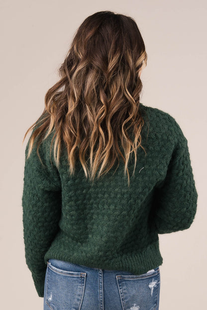 Basketweave Turtleneck Sweater *Final Sale*